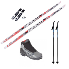 Ski set Comfort Junior, Red "wax"