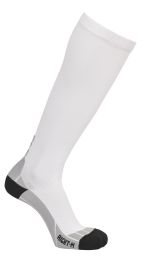 Spring Compression Long Socks, White